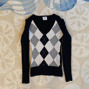 H&M Argyle Sweater - Size XS